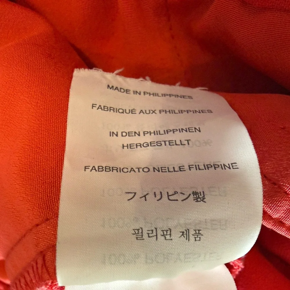 J.Crew Womens Red Pull On Jogger‎ Pants Size 14 Zip Pocket Career Casual Dressy